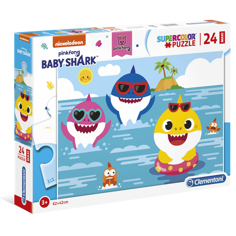 Puzzle Maxi Baby Shark 24pzs de CLEMENTONI - Frikibase.com