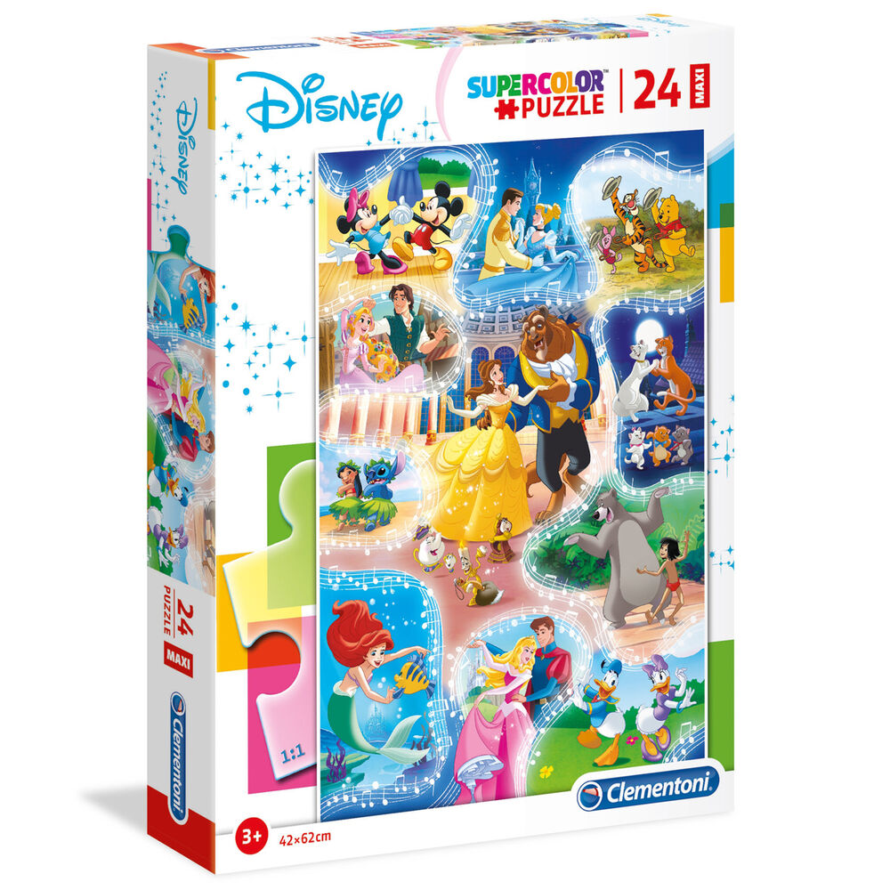 Puzzle Maxi Dance Time Disney 24pzs de CLEMENTONI - Frikibase.com