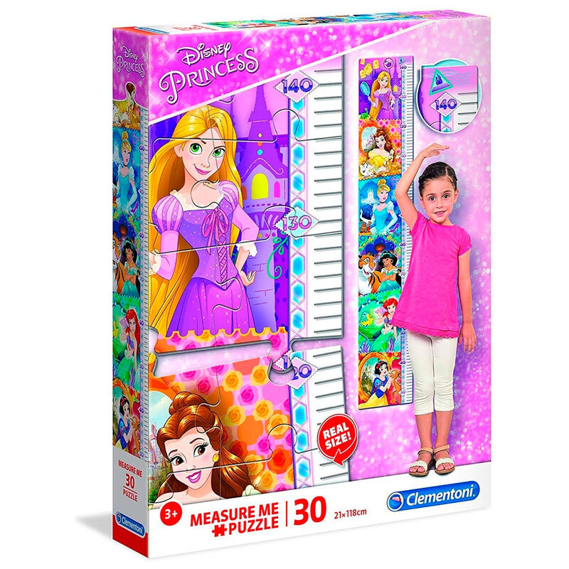 Puzzle Measure Me Princesas Disney 30pzs de CLEMENTONI - Frikibase.com