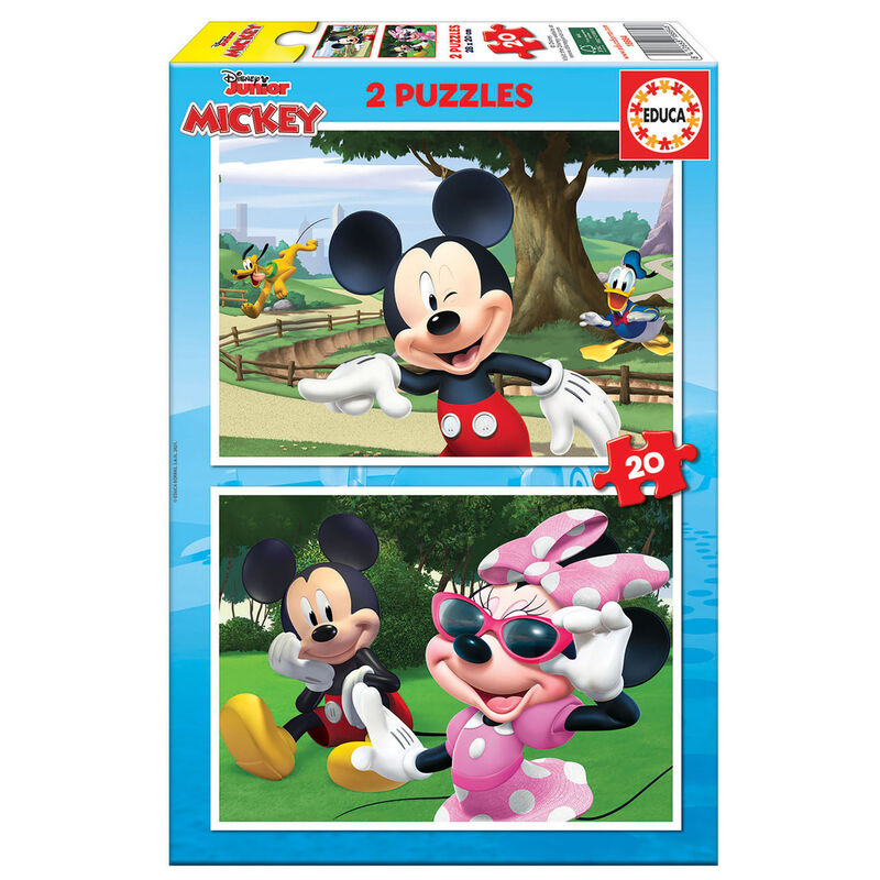 Puzzle Mickey and Friends Disney 2x20pzs de EDUCA BORRAS - Frikibase.com