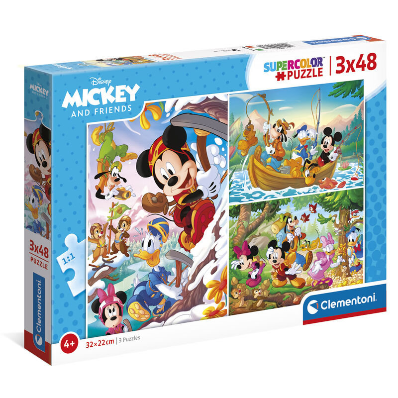 Puzzle Mickey and Friends Disney 3x48pzs de CLEMENTONI - Frikibase.com