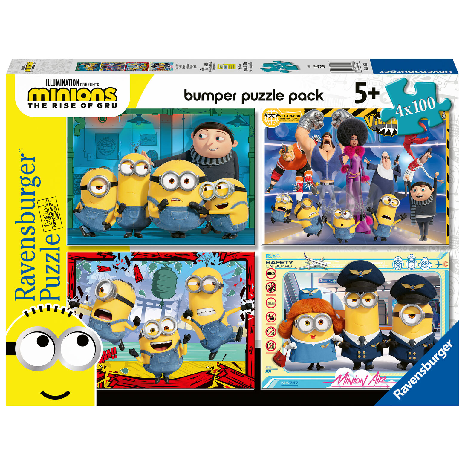 Puzzle Minions 4x100pzs de RAVENSBURGER - Frikibase.com