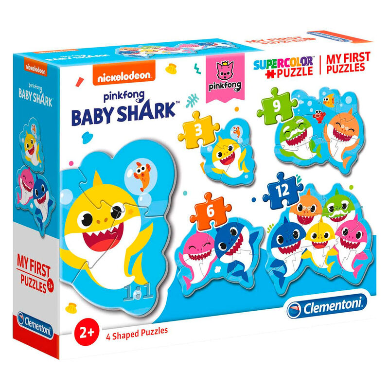 Puzzle My First Puzzle Baby Shark 3-6-9-12pzs de CLEMENTONI - Frikibase.com