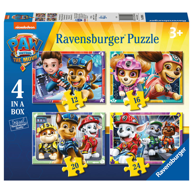 Puzzle Patrulla Canina Paw Patrol 12+16+20+24pzs de RAVENSBURGER - Frikibase.com