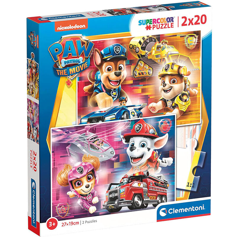 Puzzle Patrulla Canina Paw Patrol 2x20pzs de CLEMENTONI - Frikibase.com