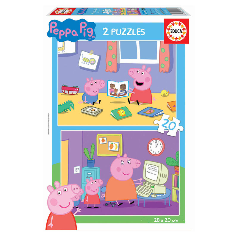 Puzzle Peppa Pig 2x20pzs de EDUCA BORRAS - Frikibase.com