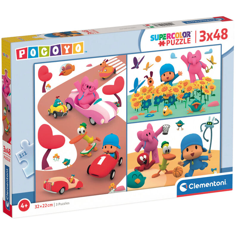 Puzzle Pocoyo 3x48pzs de CLEMENTONI - Frikibase.com