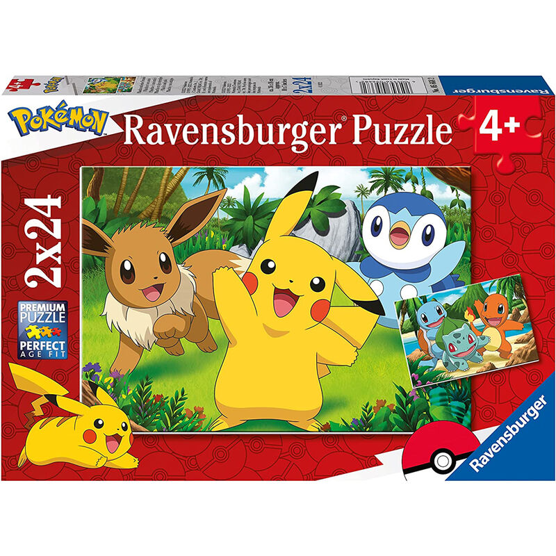 Puzzle Pokemon 2x24pzs de RAVENSBURGER - Frikibase.com