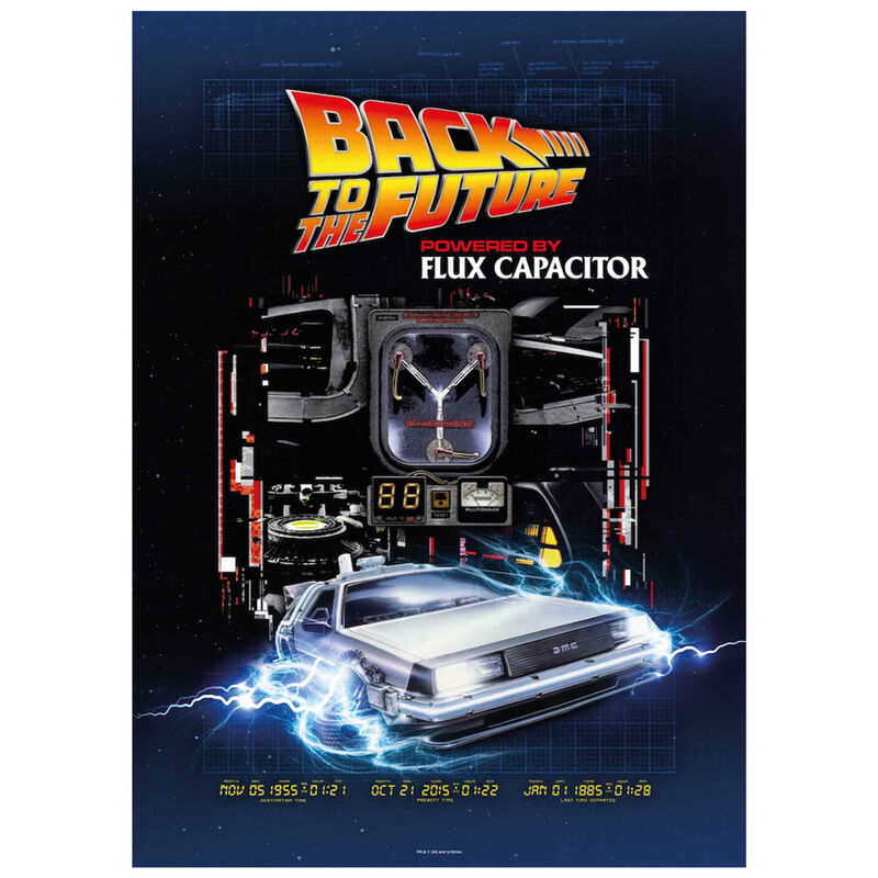 Puzzle Powered by Flux Capacitor Regreso al Futuro 1000pzs de SD TOYS - Frikibase.com