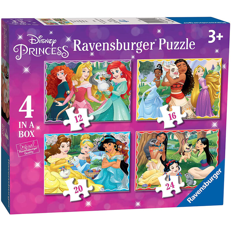 Puzzle Princesas Disney 12+16+20+24pzs de RAVENSBURGER - Frikibase.com