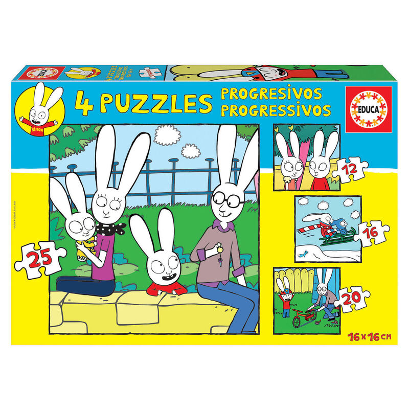 Puzzle Progresivo Simon 12-16-20-25pcs de EDUCA BORRAS - Frikibase.com