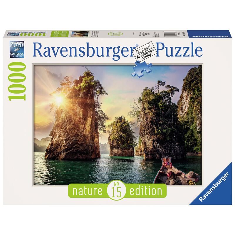 Puzzle Rocas de Cheow Lan Tailandia 1000pzs de RAVENSBURGER - Frikibase.com