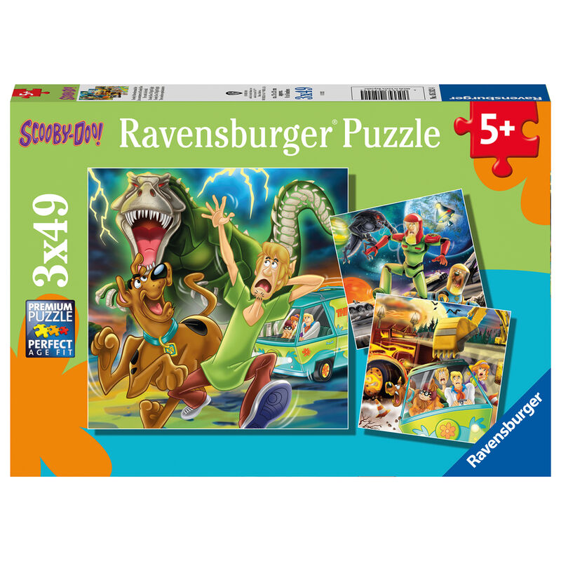 Puzzle Scooby Doo 3x49pzs de RAVENSBURGER - Frikibase.com