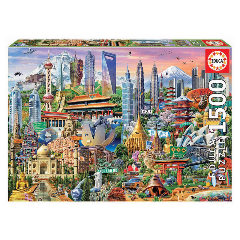 Puzzle Simbolos de Asia 1500pzs de EDUCA BORRAS - Frikibase.com