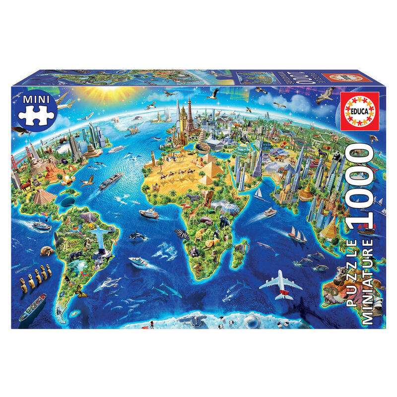 Puzzle Simbolos del Mundo 1000pzs de EDUCA BORRAS - Frikibase.com