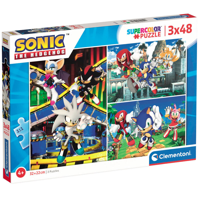 Puzzle Sonic The Hedgehog 3x48pzs