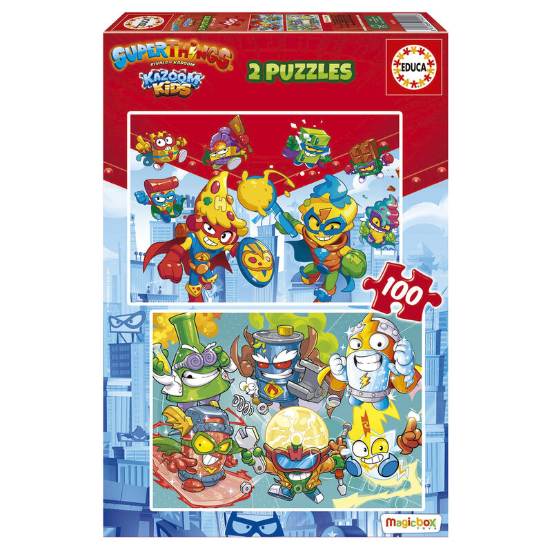 Puzzle Superzings 2x100pzs de EDUCA BORRAS - Frikibase.com