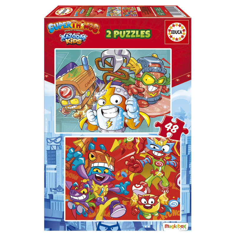 Puzzle Superzings 2x48pzs de EDUCA BORRAS - Frikibase.com