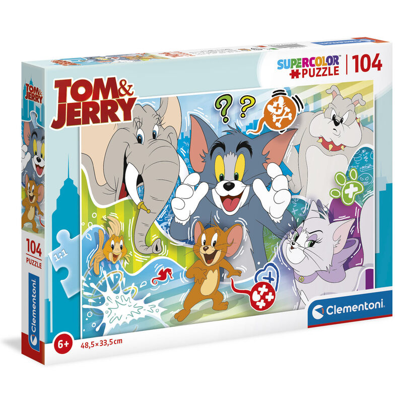 Puzzle Tom y Jerry 104pzs de CLEMENTONI - Frikibase.com