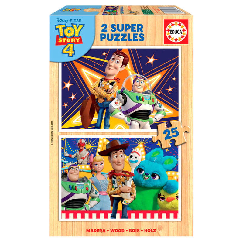 Puzzle Toy Story 4 Disney madera 2x25pzs de EDUCA BORRAS - Frikibase.com