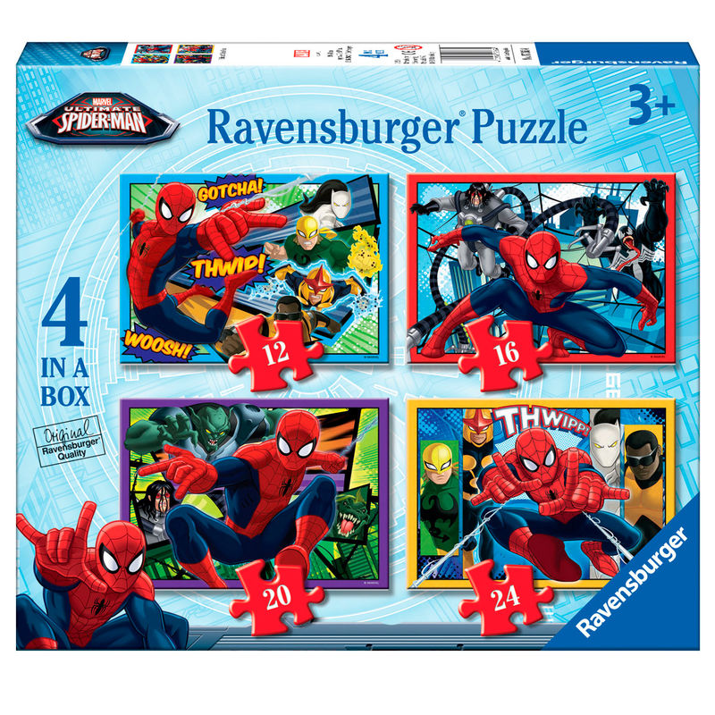 Puzzle Ultimate Spiderman Marvel 12+16+20+24pzs de RAVENSBURGER - Frikibase.com