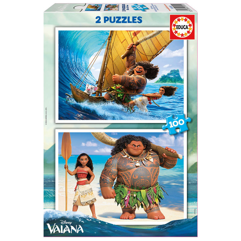 Puzzle Vaiana Disney 2x100pzs de EDUCA BORRAS - Frikibase.com