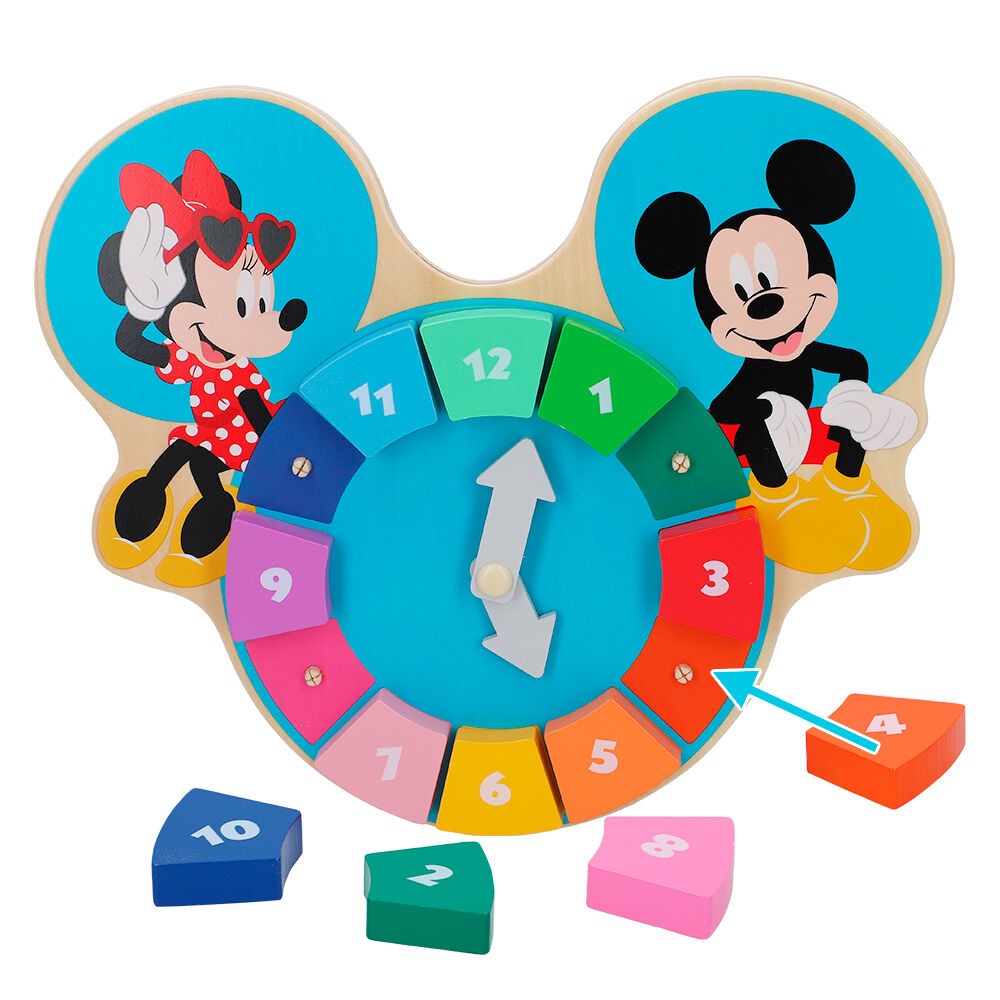 Reloj puzzle madera Mickey Disney de WOOMAX - Frikibase.com