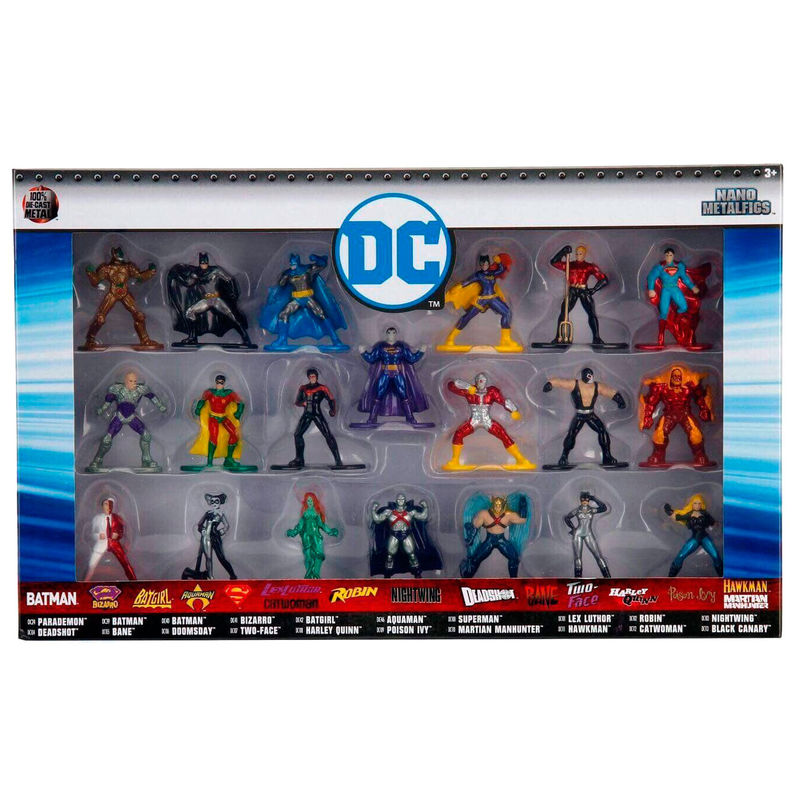 Set 20 figuras superheroes DC Comics 4cm de JADA TOYS - Frikibase.com