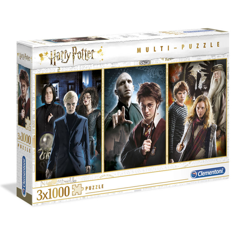 Set 3 puzzles Personajes Harry Potter 3x1000pz de CLEMENTONI - Frikibase.com