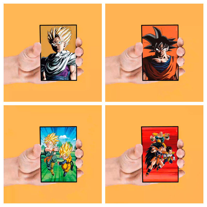 Set 4 imanes lenticulares Dragon Ball Z surtido de SD TOYS - Frikibase.com