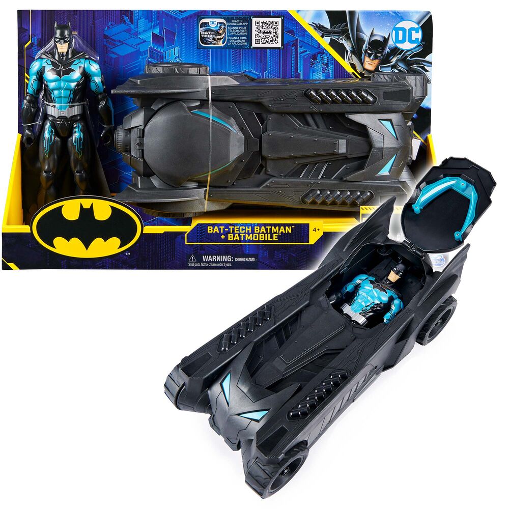 Set Figura Batman + Batmobil DC Comics 30cm de SPIN MASTER - Frikibase.com