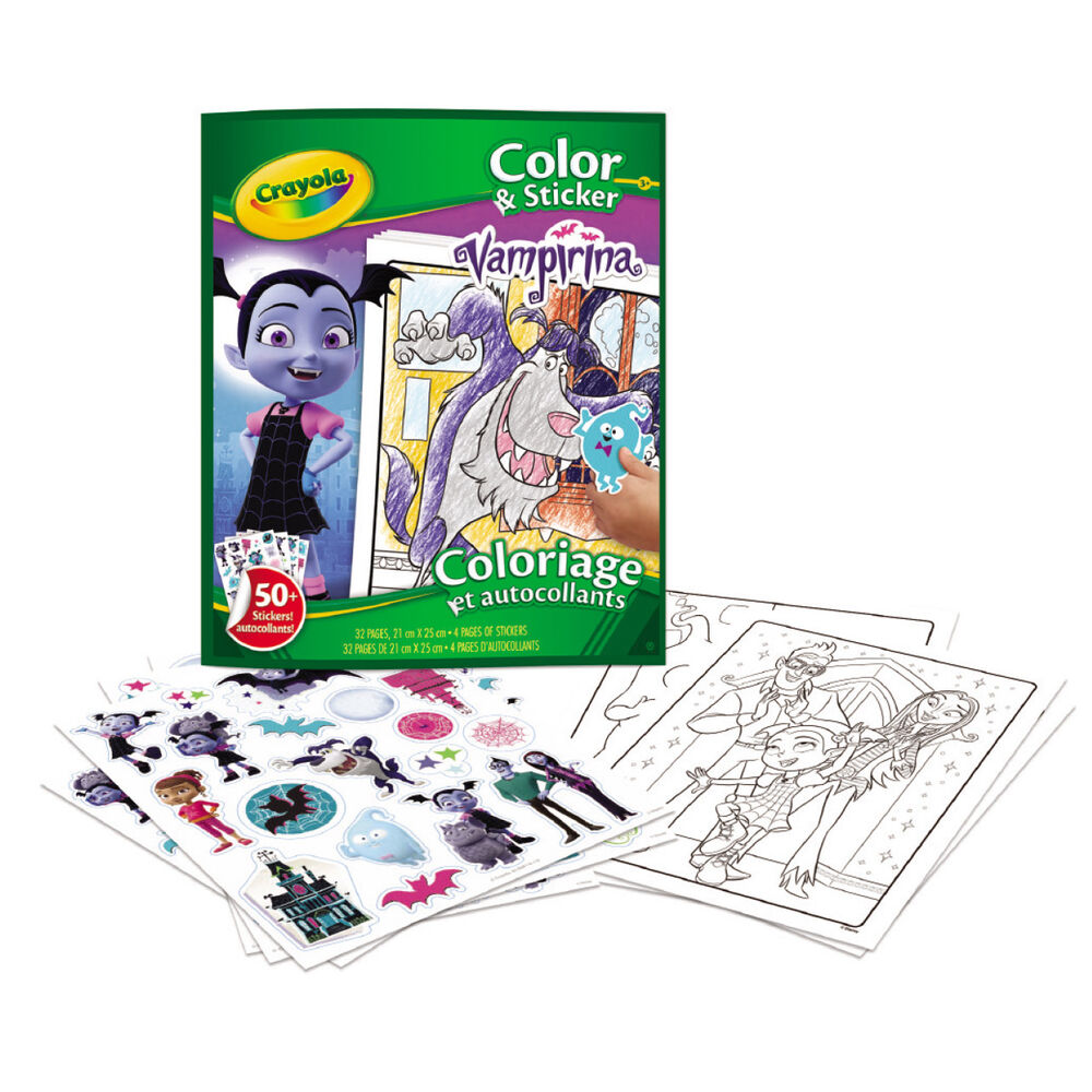 Set Libro para Colorear + Stickers Vampirina Crayola de CRAYOLA - Frikibase.com