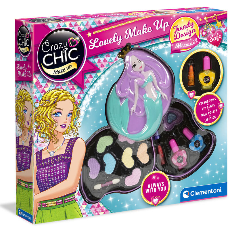 Set Maquillaje Sirena Crazy Chic de CLEMENTONI - Frikibase.com