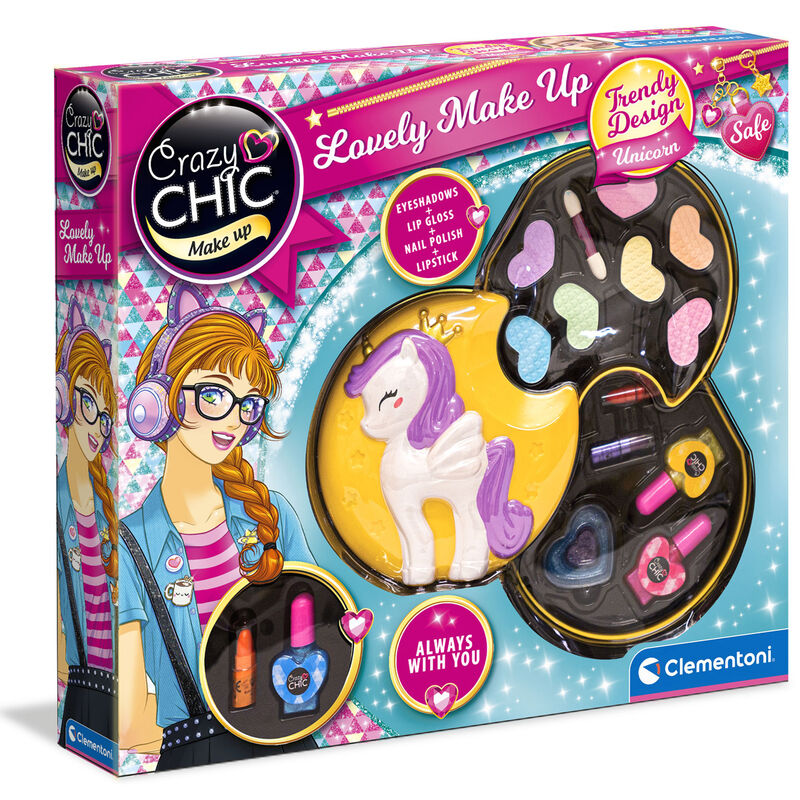 Set Maquillaje Unicornio Crazy Chic de CLEMENTONI - Frikibase.com