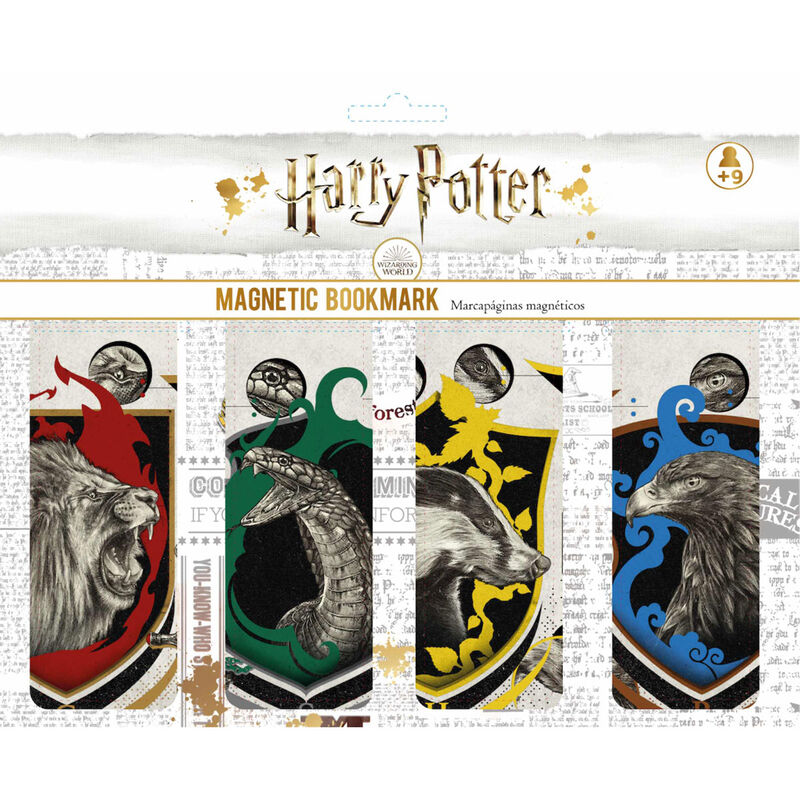 Set Marcapaginas Magneticos Casas Harry Potter