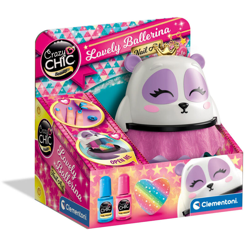 Set Uñas panda bailarina Crazy chic de CLEMENTONI - Frikibase.com