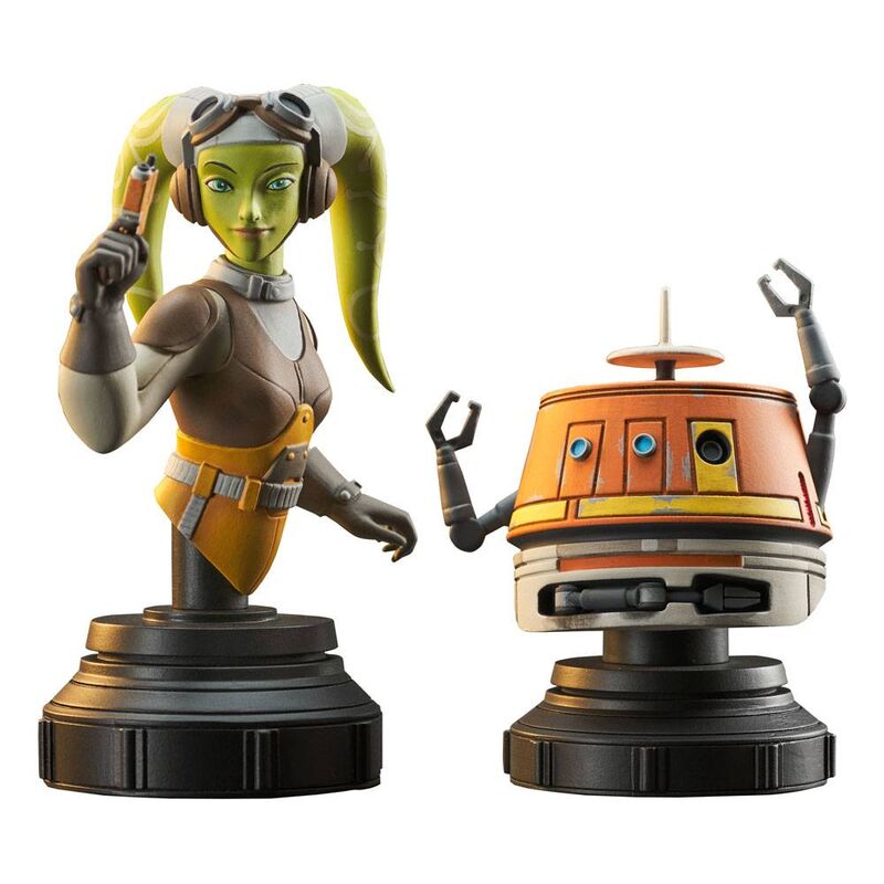 Set bustos Hera and Chopper Star Wars Rebels 15cm de DIAMOND SELECT - Frikibase.com