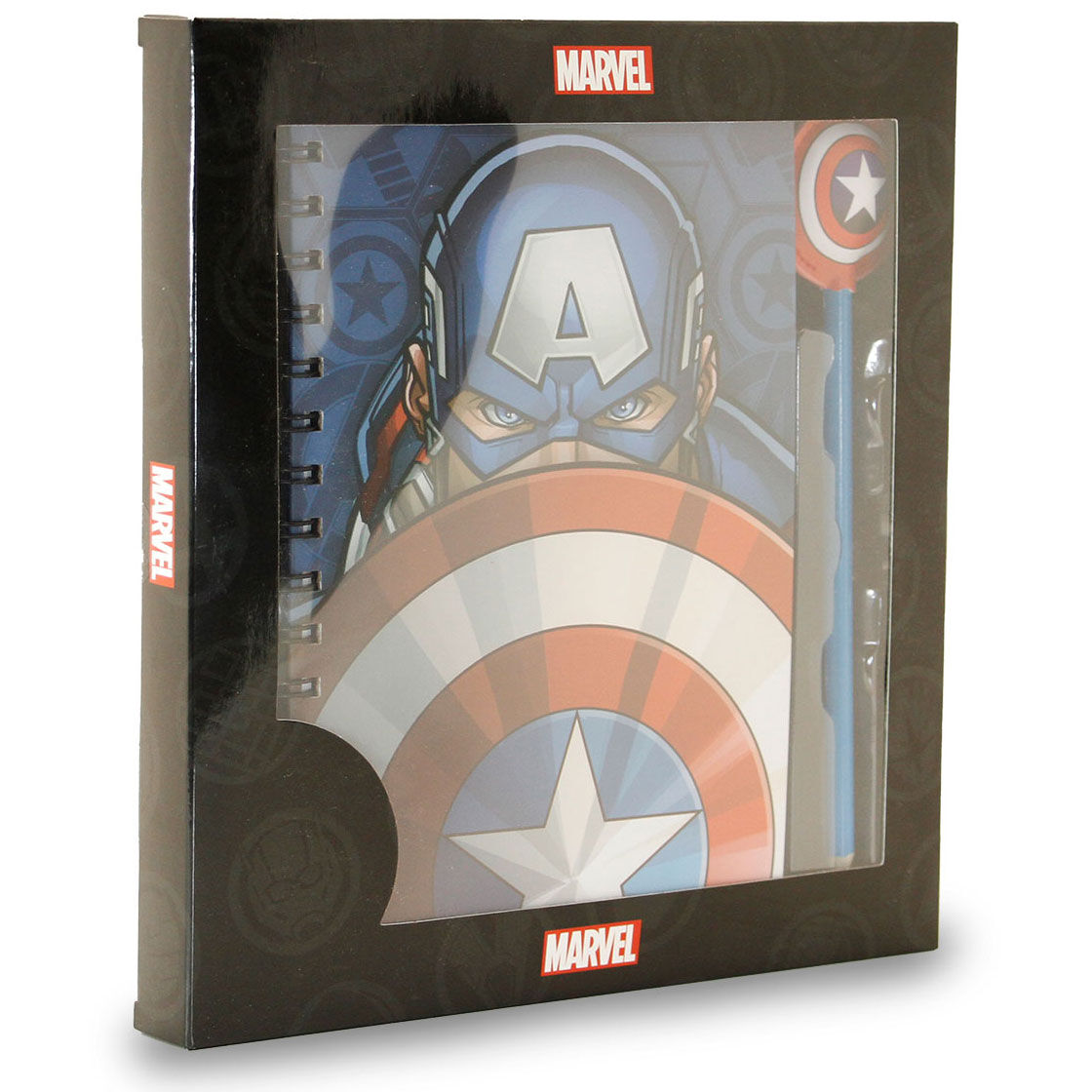Set cuaderno + lapiz Patriot Capitan America Marvel de KARACTERMANIA - Frikibase.com