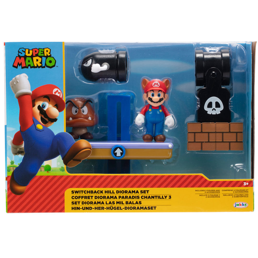 Set diorama Switchback Hill Super Mario Bros 6cm de JAKKS PACIFIC - Frikibase.com