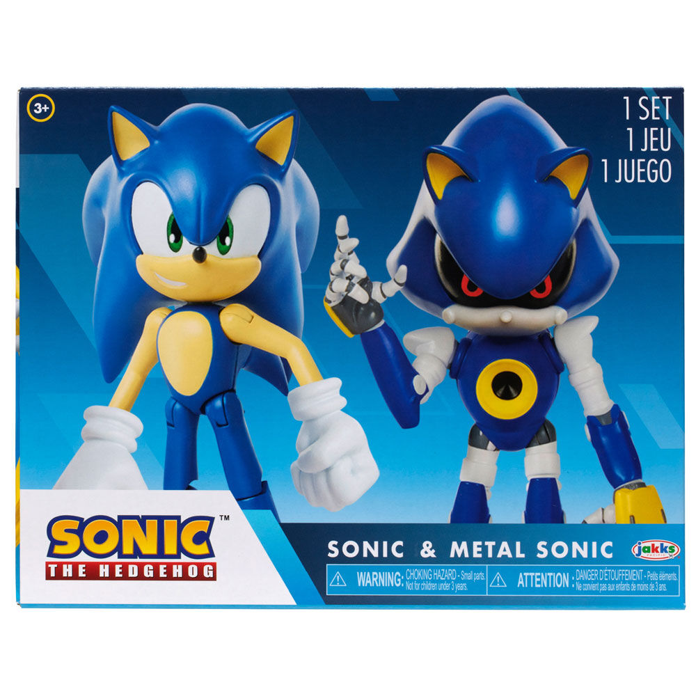 Set figuras Sonic & Metal Sonic - Sonic The Hedgehog 10cm de JAKKS PACIFIC - Frikibase.com