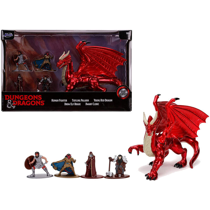 Set figuras deluxe Dragones y Mazmorras 4cm de JADA TOYS - Frikibase.com