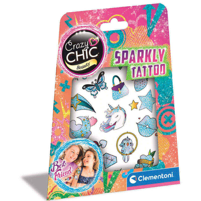 Tatuajes Brillantes Crazy Chic de CLEMENTONI - Frikibase.com