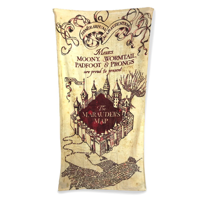 Toalla Marauders Map Harry Potter algodon de GROOVY - Frikibase.com