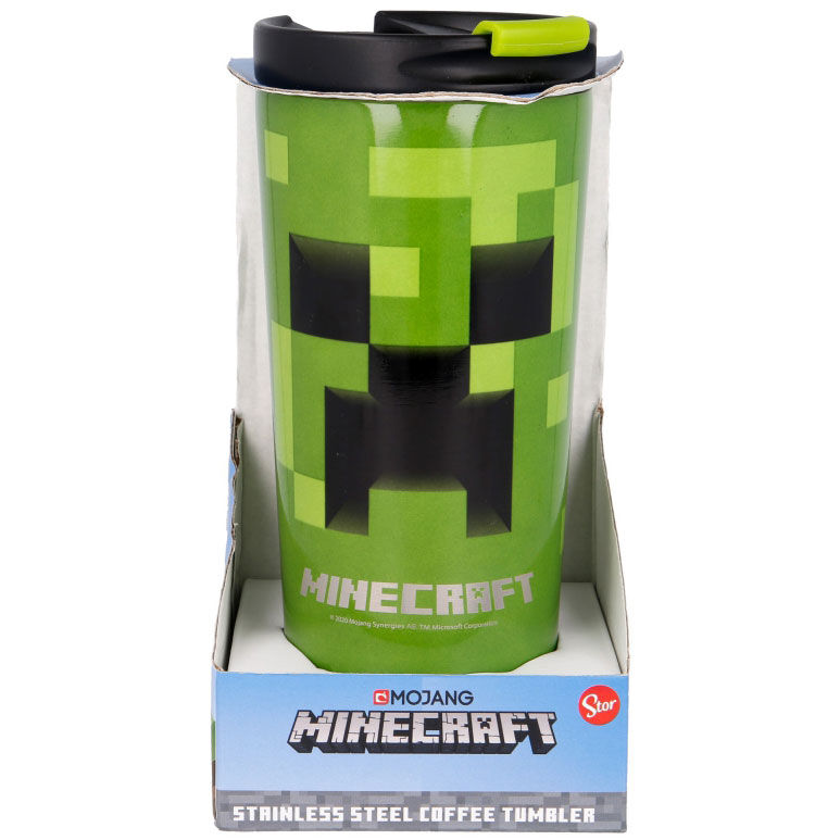 Vaso termo acero inoxidable Minecraft 425ml