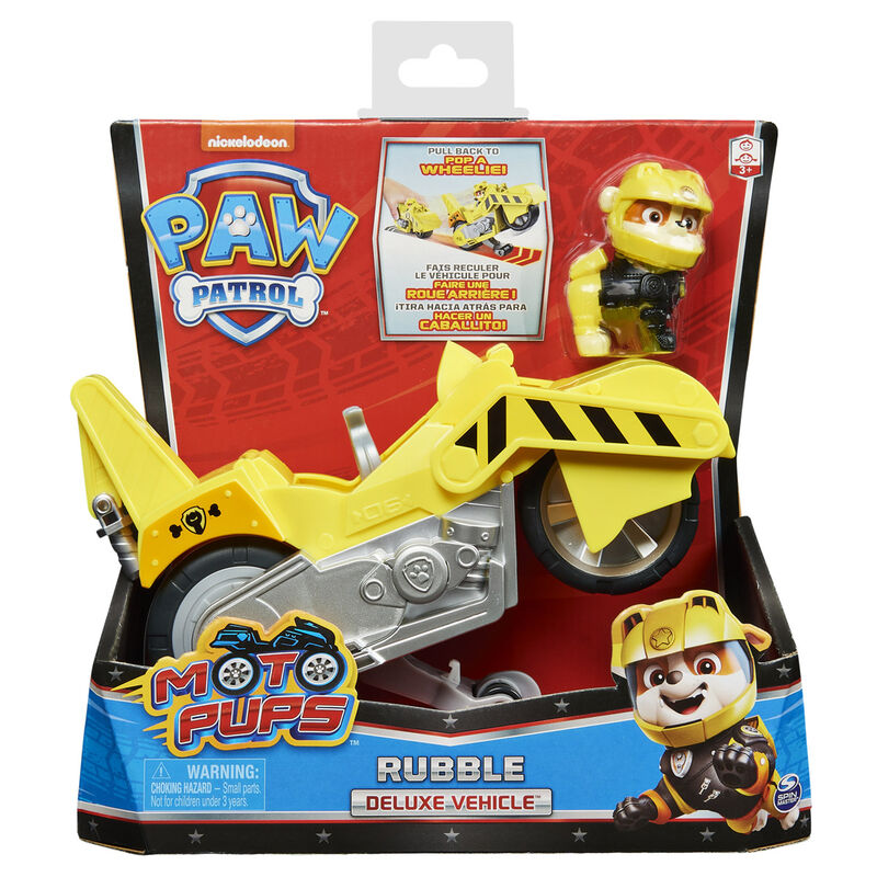 Vehiculo Moto Pups Rubble Patrulla Canina Paw Patrol de SPIN MASTER - Frikibase.com