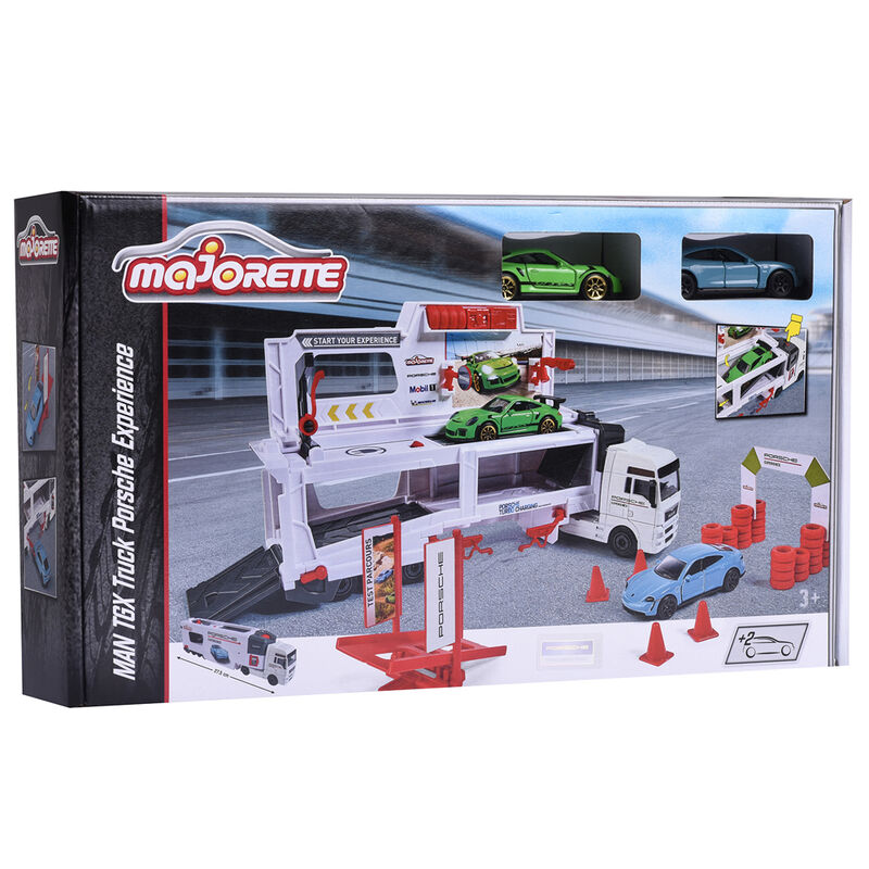 Camion Porsche Experience + 2 coches metal 27cm de MAJORETTE - Frikibase.com