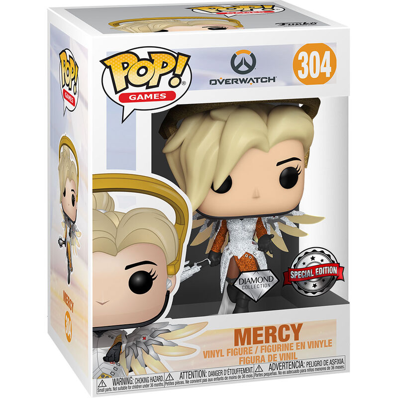 Figura POP Overwatch Mercy Exclusive de FUNKO - Frikibase.com