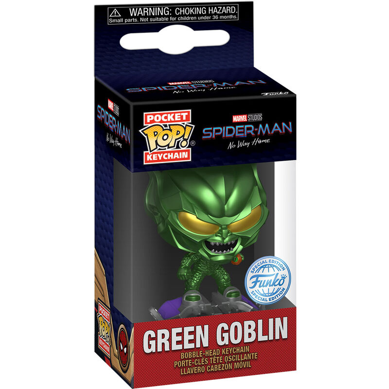 Llavero Pocket POP Marvel Spider-Man No Way Home Green Globin Exclusive de FUNKO - Frikibase.com