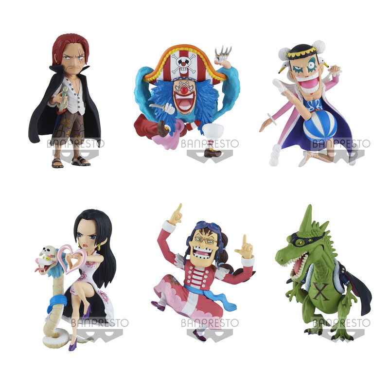 Pack 12 figuras World Collectable Landscapes vol.5 The Great Pirates 100 One Piece 7cm surtido de BANPRESTO - Frikibase.com