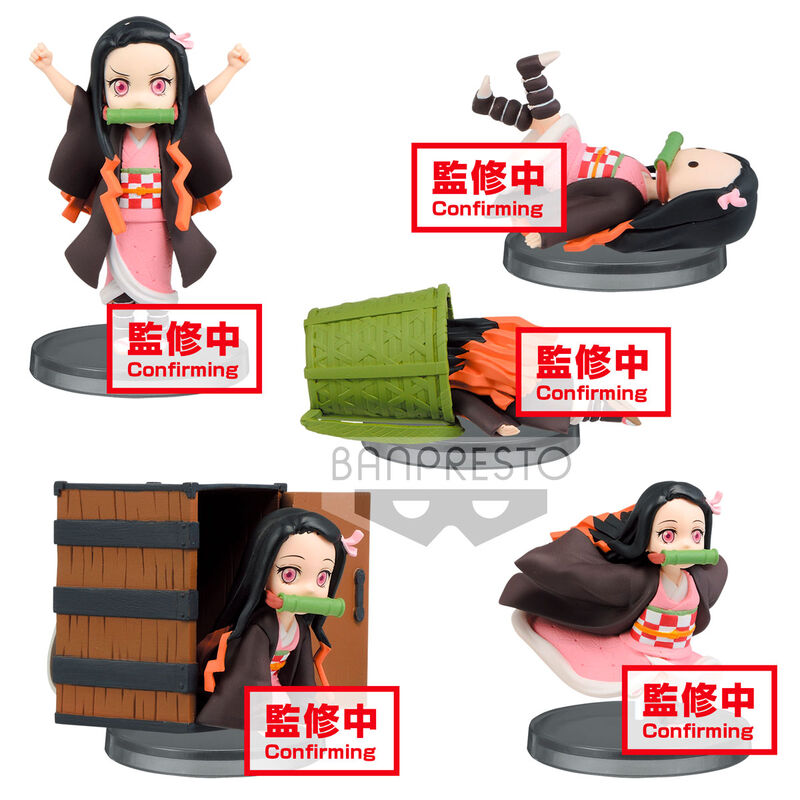 Pack 14 figuras World Collectable Nezuko Kamado Demon Slayer Kimetsu No Yaiba surtido 7cm de BANPRESTO - Frikibase.com